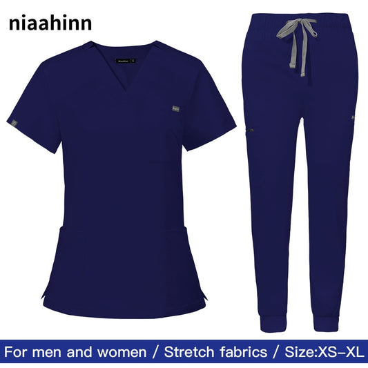 Unisex V-Neck Scrubs Suit (Jogger Pants)
