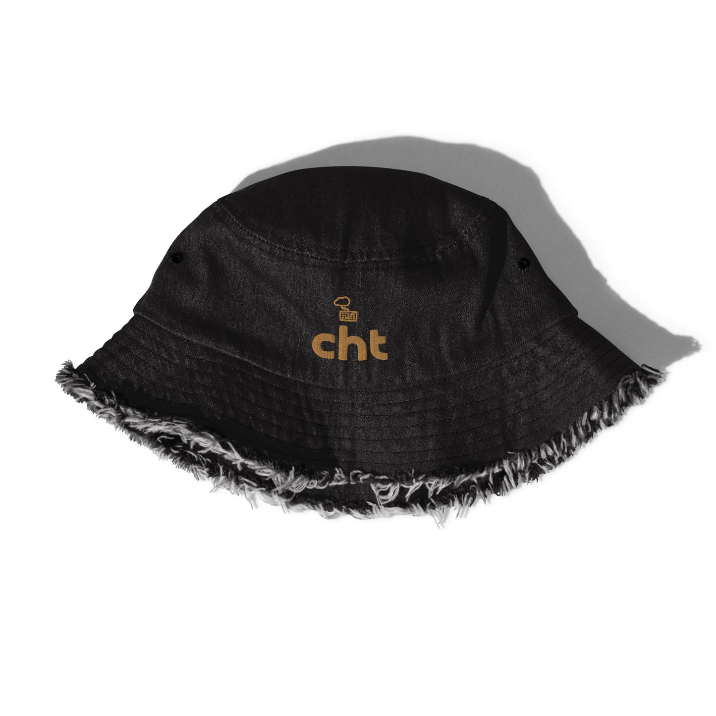 CHT Distressed Denim Bucket Hat
