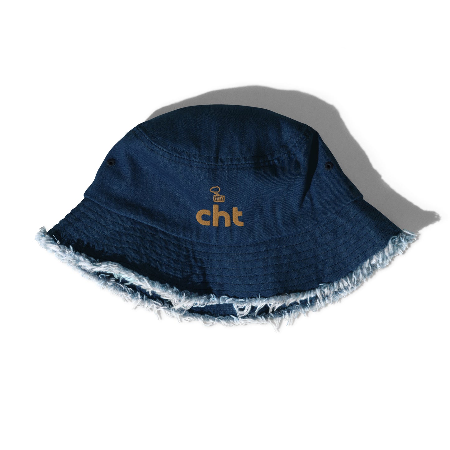 CHT Distressed Denim Bucket Hat