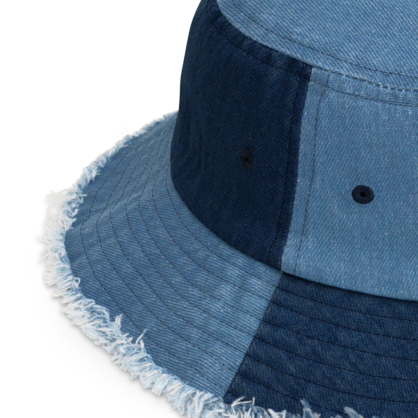 CHT Distressed Denim Bucket Hat