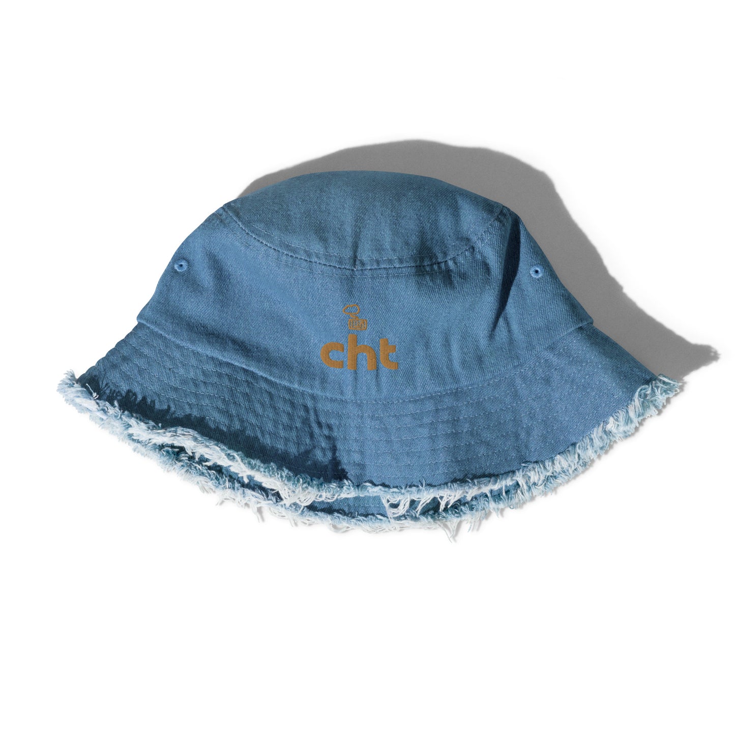 CHT Distressed Denim Bucket Hat